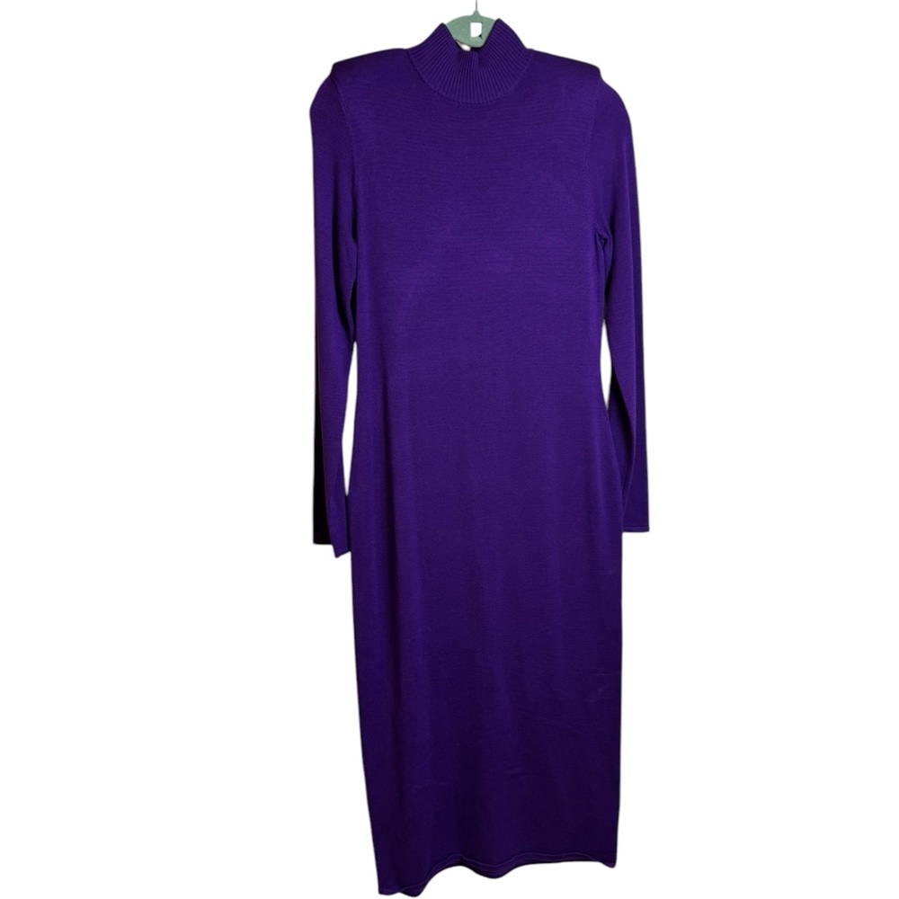 SERGIO HUDSON X TARGET Strong Shoulder Sweater Knit Midi Dress Size Small - Picture 4 of 4